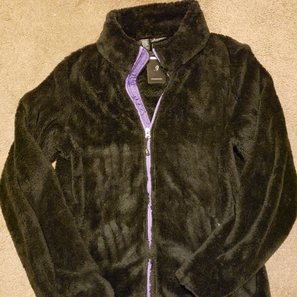 Women's Black Faux Fur Jacket Size XXXL